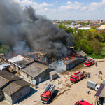 Feuer im Industriegebiet